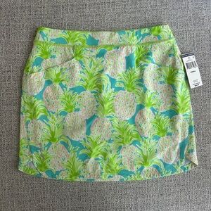 Ralph Lauren Pineapple Print Skirt - Green and Pink